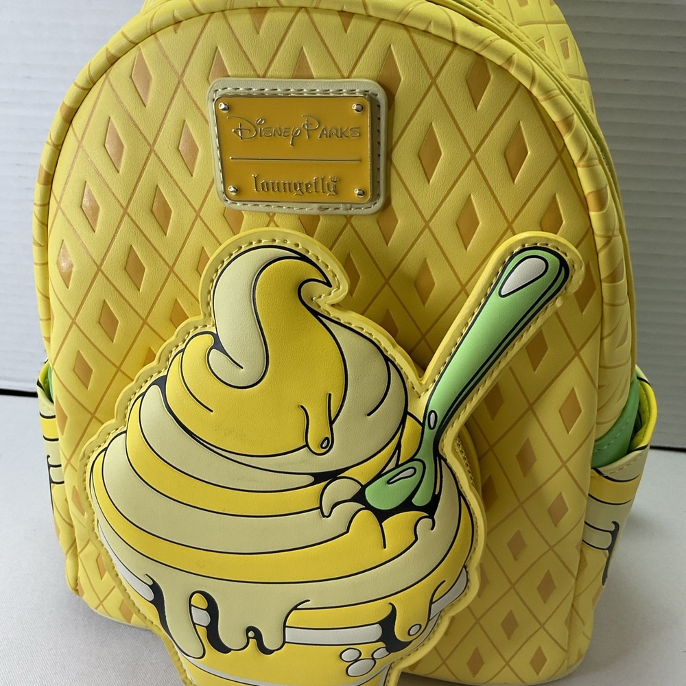 Loungefly Disney Parks Eats 2024 Pineapple Swirl Dole Whip Backpack Bag‎ - Picture 2 of 12